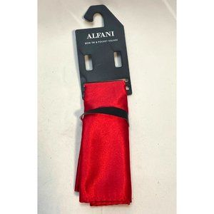 Alfani Pocket Square mens 2018 Macy's solid red style AF00510200 new